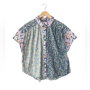 AE Over-Sized Floral Button-Up